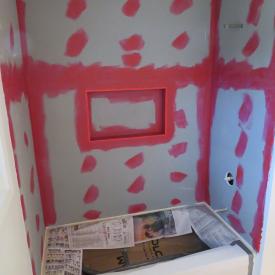 Valley Bath & Laundry Combo DensShield Installation 1